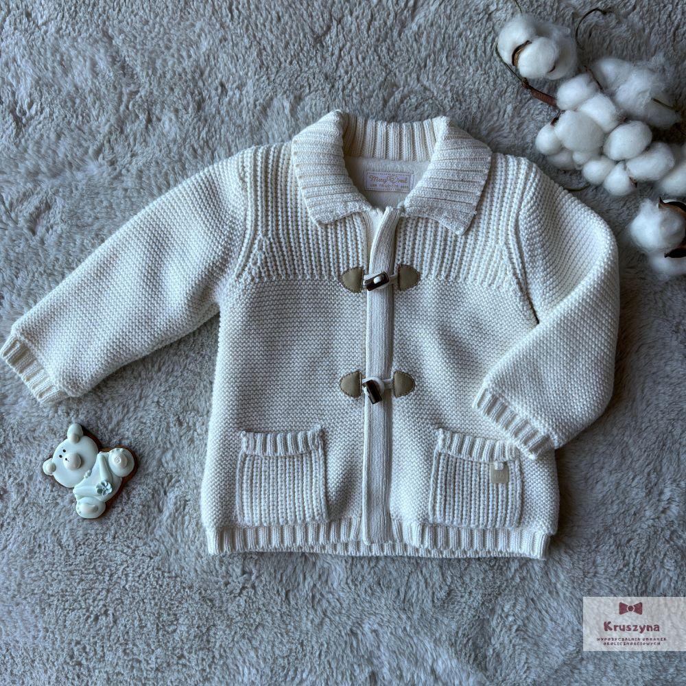Sweterek ecru - ocieplany