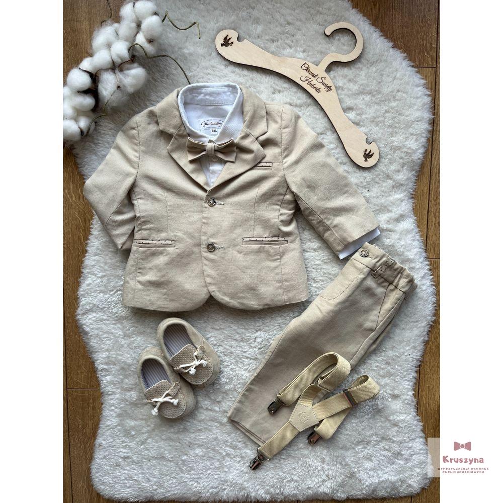 Garniturek do chrztu Hubert marki Mayoral (lniany) - obrazek 2